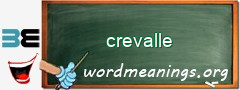 WordMeaning blackboard for crevalle